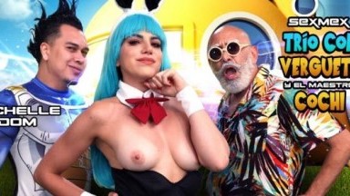 Michelle Dom - A Threesome With The Prince Of Saiya Boners And Basty Roshy - SexMex