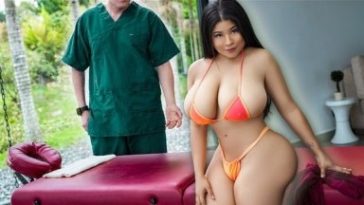 PervMassage - MishellXY - Thicc Latina Gets Her Massive Tits Massaged