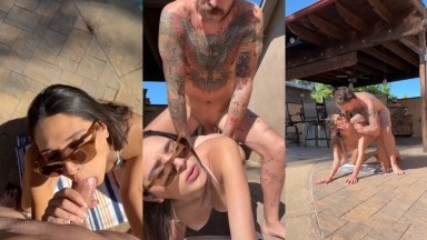 Aria Sloane - Poolside Fuck With The Flesh Mechanic